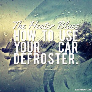 Car Defroster Use