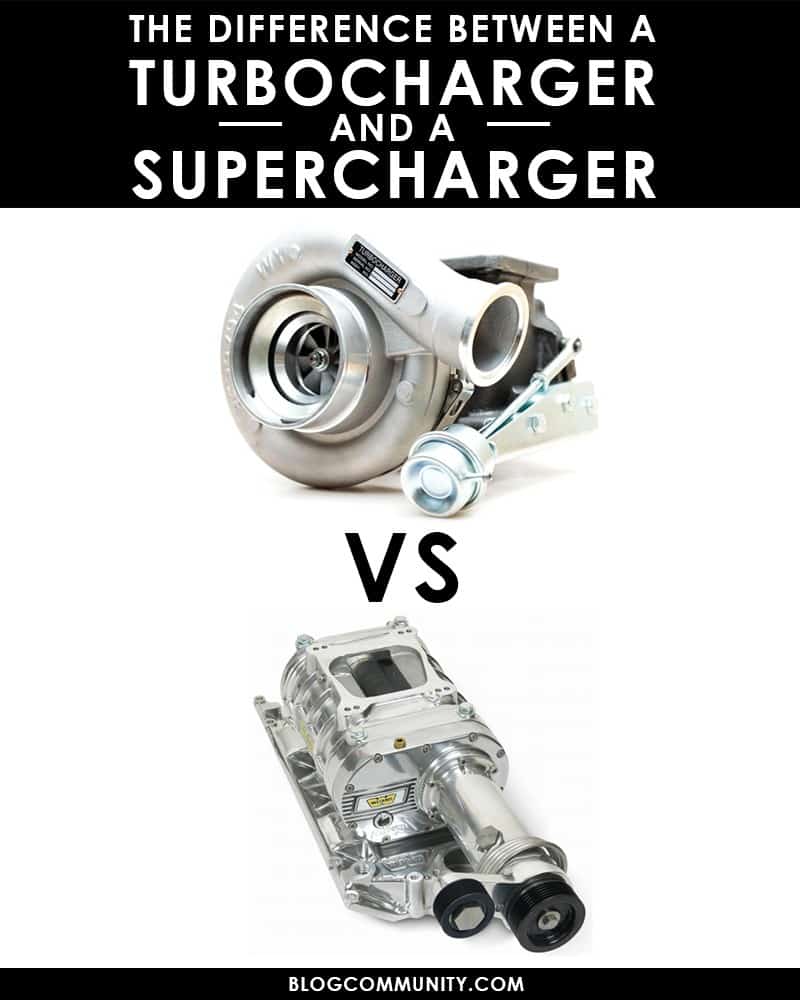 Turbo Charger versus a Supercharger visual comparison