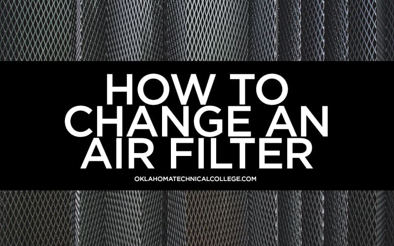 how to change an air filter