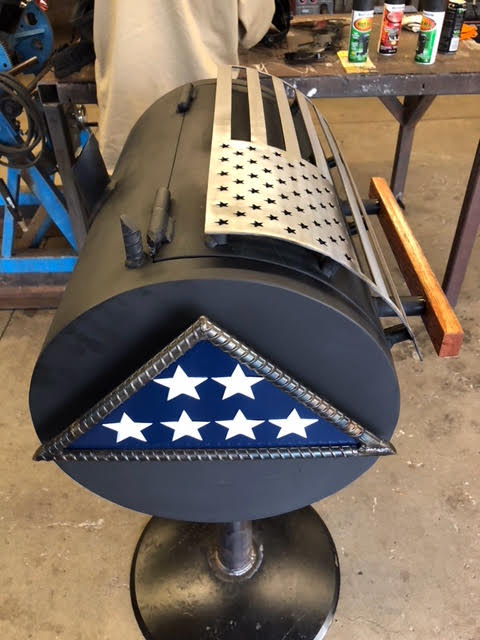 OTC Student and Instructor Create Grill for Folds of Honor