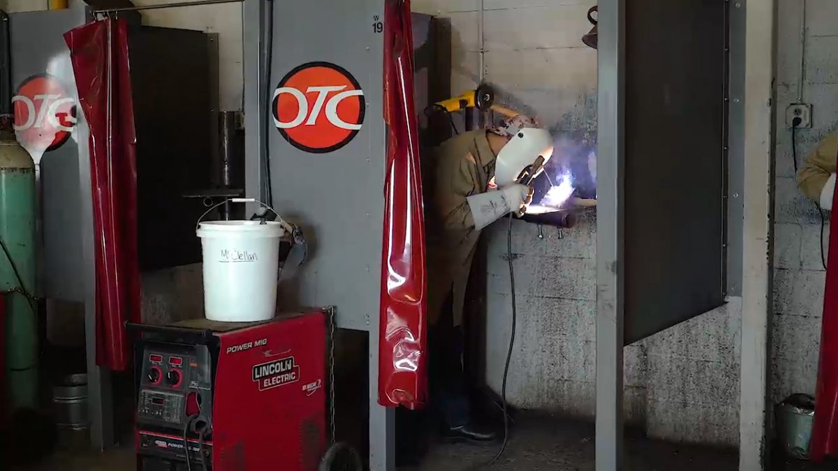mobile hero image of welding shop